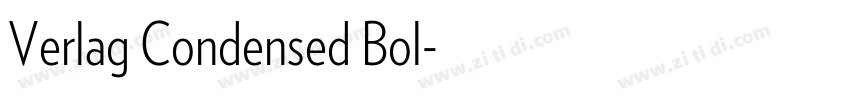 Verlag Condensed Bol字体转换